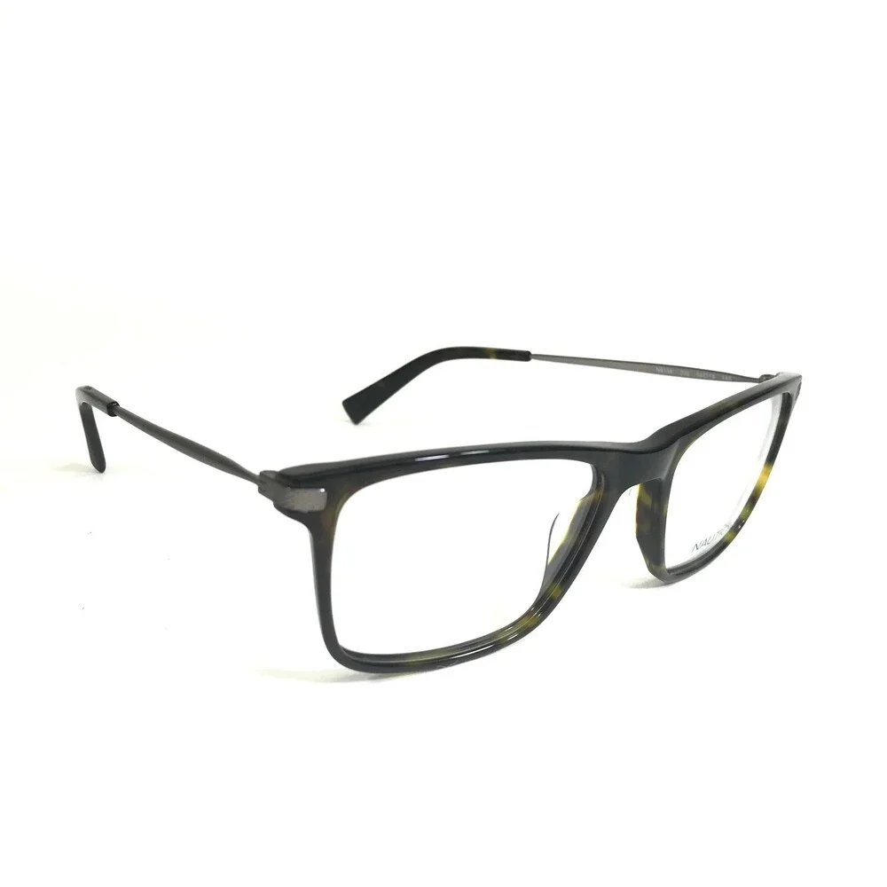 Nautica Eyeglasses Frames N8134 206 Gray Tortoise Square Full Rim 54-18-145